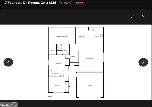 Homes for sale in Rincon, GA | 117 Founders Dr, Rincon, GA 31326 | MLS# 10776030