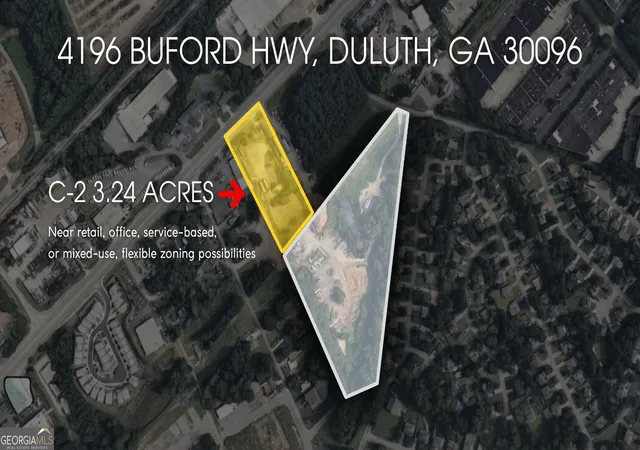 Photo 1 of Land for sale at 4196 Buford Hwy, Duluth, GA 30096 | MLS# 10646035 | Listing updated on 2026-01-12