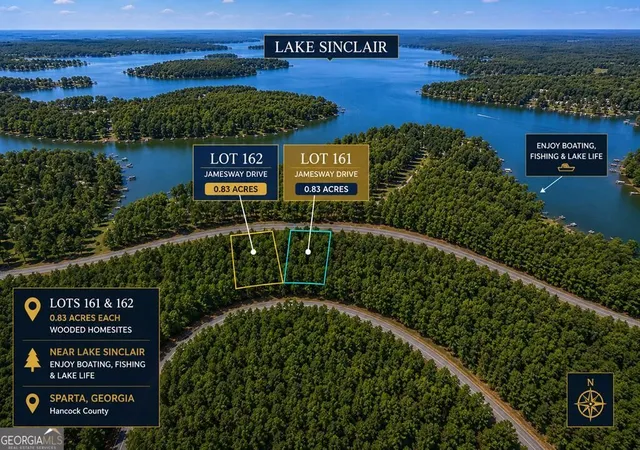 1st image of Lot 162 Jamesway Dr, Sparta, GA 31087 | MLS# 10825469