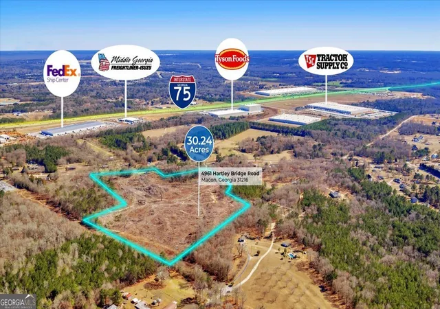 Photo 1 of Land for sale at 4961 Hartley Brg Rd, Macon, GA 31216 | MLS# 10695228 | Listing updated on 2026-07-20