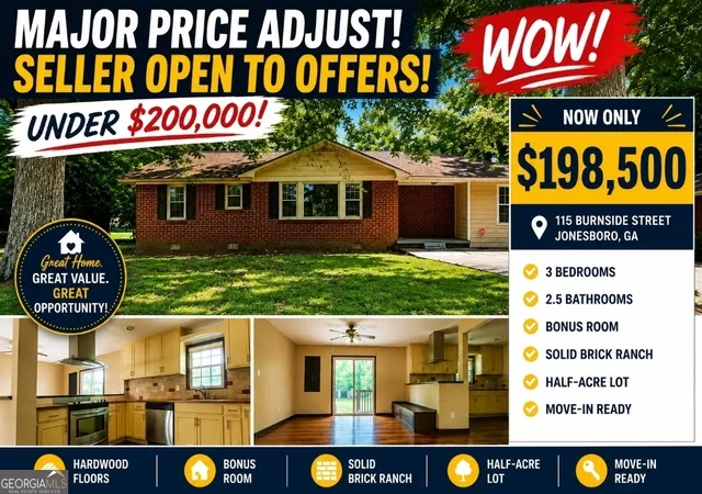 image of 115 Burnside St, Jonesboro, GA 30236 | MLS# 10680515