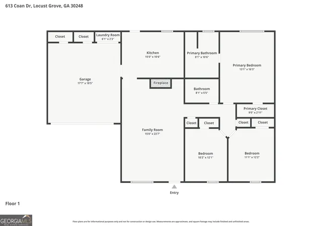 34th image of 613 Coan Dr, Locust Grove, GA 30248 | MLS# 10798152
