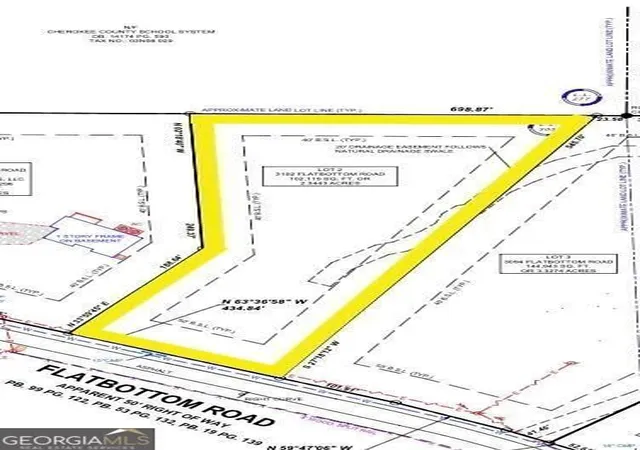 Photo 1 of Land for sale at 3102 Flatbottom Rd, Ball Ground, GA 30107 | MLS# 10732168 | Listing updated on 2026-06-18