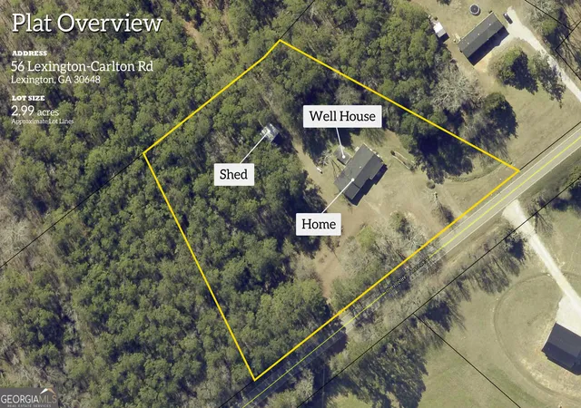 Photo 3 of Single family home for sale at 56 Lexington Carlton Rd, Lexington, GA 30648 | MLS# 10788513 | Listing updated on 2026-08-28