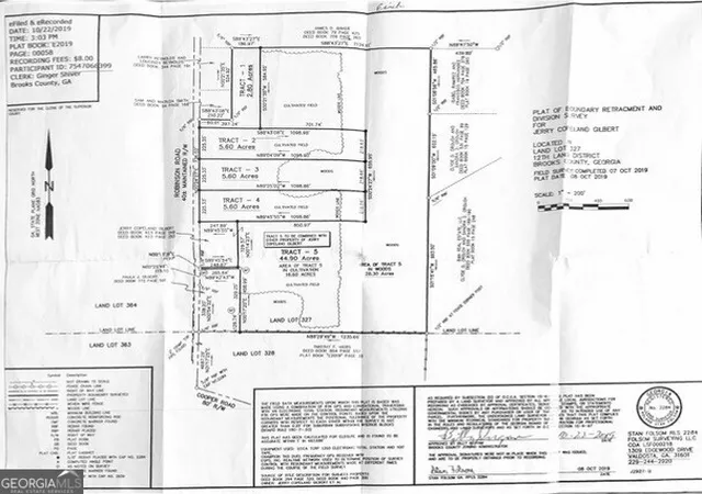 Photo 1 of Land for sale at 0 Robinson Rd, Barney, GA 31625 | MLS# 10765049 | Listing updated on 2026-08-30