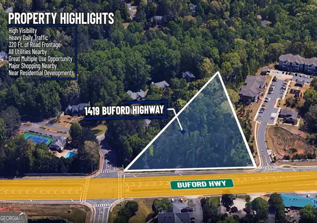 Photo 1 of Land for sale at 1419 Buford Rd, Cumming, GA 30041 | MLS# 10470960 | Listing updated on 2025-12-30