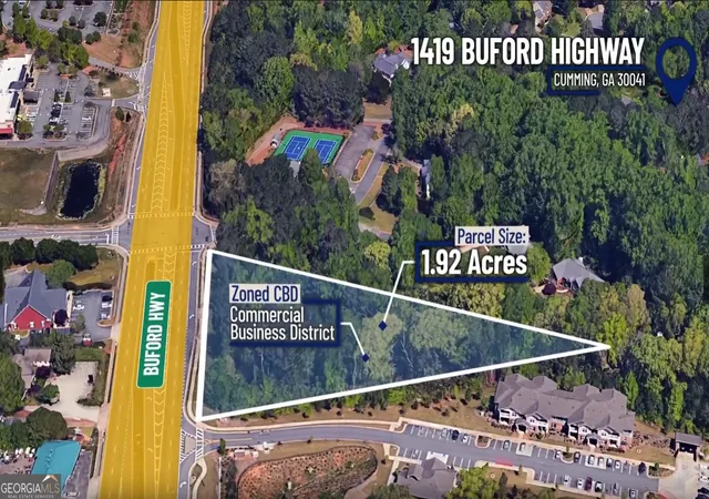 Photo 2 of Land for sale at 1419 Buford Rd, Cumming, GA 30041 | MLS# 10470960 | Listing updated on 2025-12-30