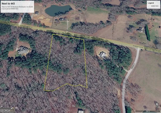 Photo 3 of Land for sale at Next To 443 Mcintosh Rd, Brooks, GA 30205 | MLS# 10821148 | Listing updated on 2026-10-05