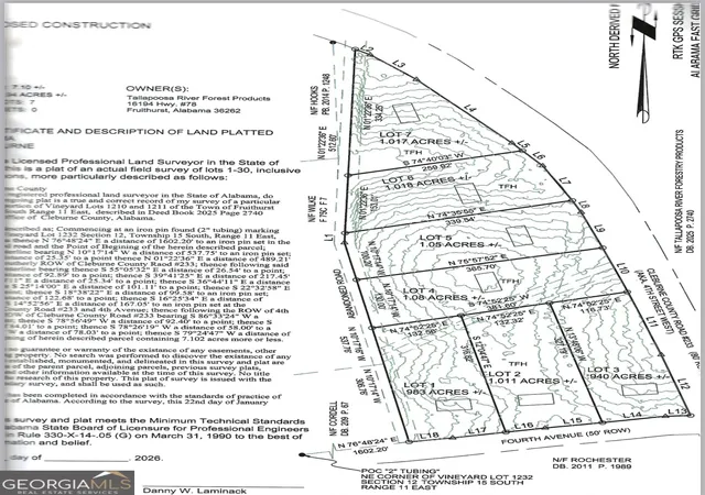 3rd image of 0 4th Street, Fruithurst, AL 36262 | MLS# 10789592