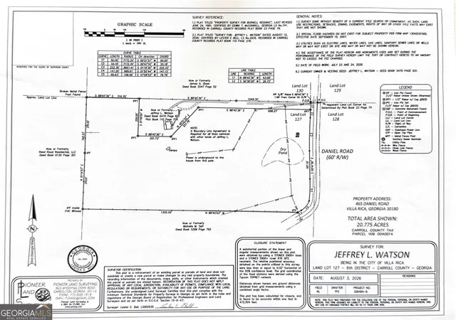Photo 3 of Land for sale at 0 Daniel Rd, Villa Rica, GA 30180 | MLS# 10827493 | Listing updated on 2026-08-31