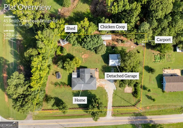 Photo 3 of Single family home for sale at 45 Smith Overhead Bridge Rd, Commerce, GA 30530 | MLS# 10825105 | Listing updated on 2026-09-16