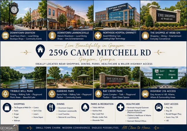 Photo 2 of Mansion for sale at 2596 Camp Mitchell Rd Lot 5 #LOT 5, Grayson, GA 30017 | MLS# 10741774 | Listing updated on 2026-09-16