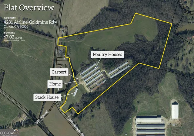 Land for sale at 4281 Airline Goldmine Rd, Canon, GA 30520 | MLS# 10836709