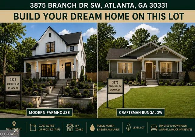 Photo 1 of Land for sale at 3875 Branch Dr Sw, Atlanta, GA 30331 | MLS# 10812025 | Listing updated on 2026-08-27
