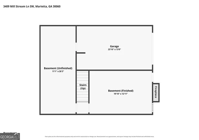 Photo 3 of Single family home for sale at 3409 Mill Stream Ln Sw, Marietta, GA 30060 | MLS# 10835561 | Listing updated on 2026-09-18