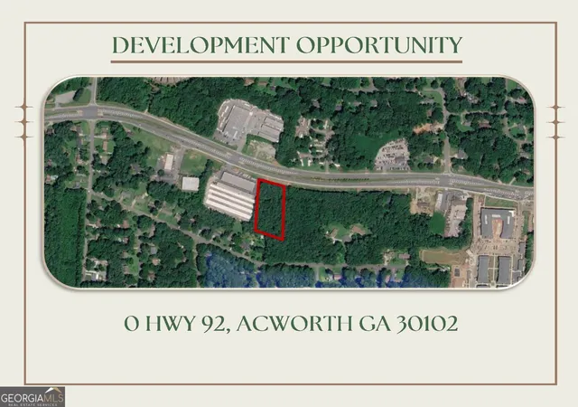 Photo 1 of Land for sale at 0 Hwy 92 #182 #182, Acworth, GA 30102 | MLS# 10271736 | Listing updated on 2026-08-10