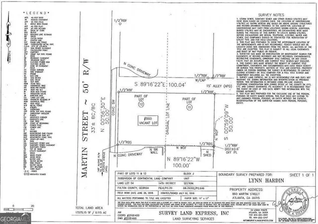 Photo 7 of Land for sale at 860 Martin St Se, Atlanta, GA 30315 | MLS# 10827883 | Listing updated on 2026-09-01