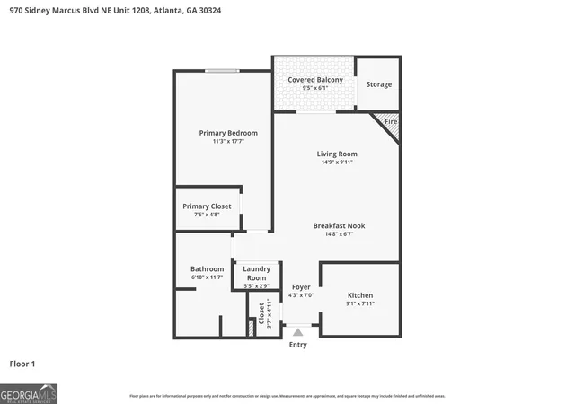 Homes for sale in Atlanta, GA | 970 Sidney Marcus Blvd Ne #1209, Atlanta, GA 30324 | MLS# 10787791