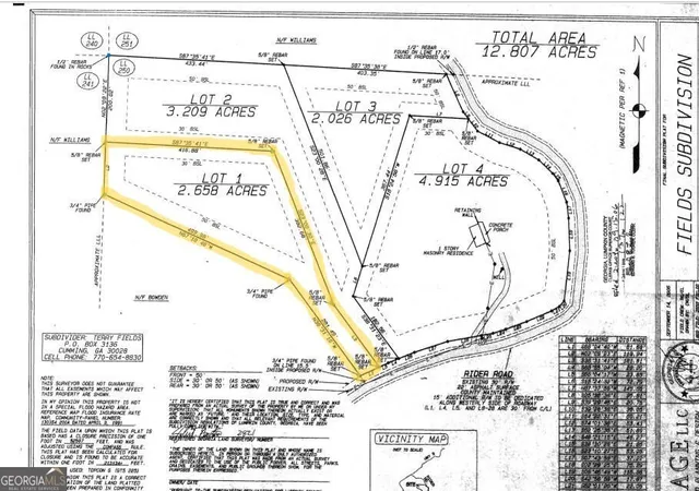 Photo 1 of Land for sale at 0 Rider Rd, Dawsonville, GA 30534 | MLS# 10408283 | Listing updated on 2026-09-28