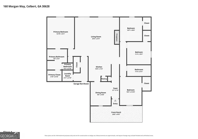Photo 45 of Single family home for sale at 160 Morgan Way, Colbert, GA 30628 | MLS# 10814686 | Listing updated on 2026-08-31