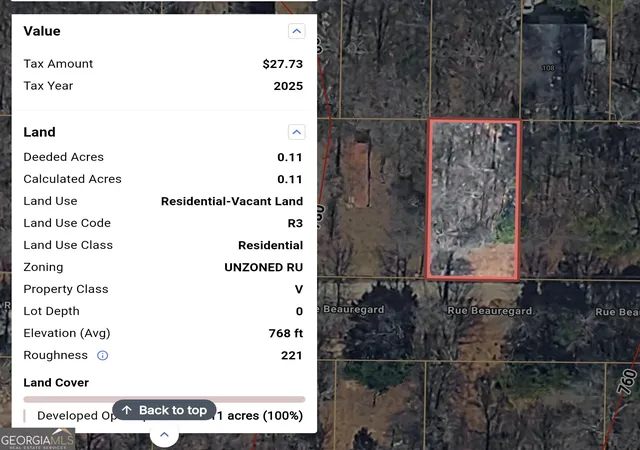 1st image of Lot 12 Rue Beauregard, Lavonia, GA 30553 | MLS# 10820122
