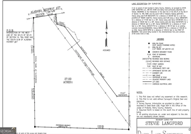Photo 33 of Land for sale at 0 Hwy 27, Newville, AL 36353 | MLS# 10833827 | Listing updated on 2026-09-11