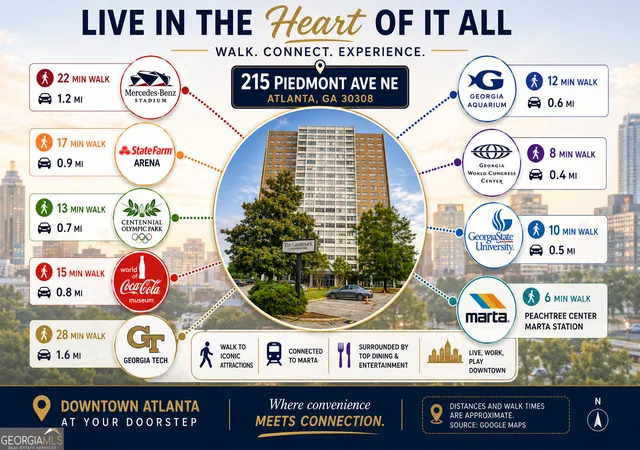 Photo 2 of Condo for sale at 215 Piedmont Ave Ne #1206, Atlanta, GA 30308 | MLS# 10813112 | Listing updated on 2026-08-14