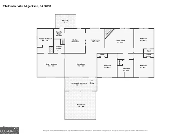 Photo 3 of Sale Pending at 214 Fincherville Rd, Jackson, GA 30233 | MLS# 10823890 | Listing updated on 2026-08-24