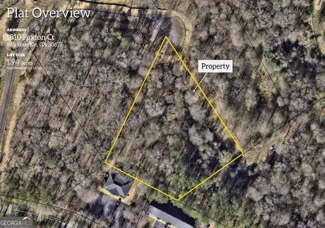 Photo 2 of Land for sale at 1810 Paxton Ct, Watkinsville, GA 30677 | MLS# 10813678 | Listing updated on 2026-08-10