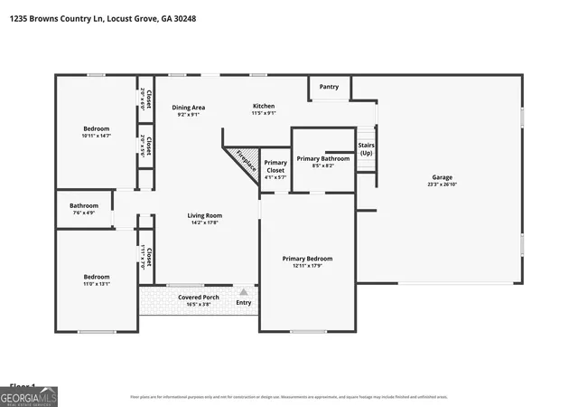 Photo 2 of Single family home for sale at 1235 Browns Country Ln, Locust Grove, GA 30248 | MLS# 10836456 | Listing updated on 2026-09-14