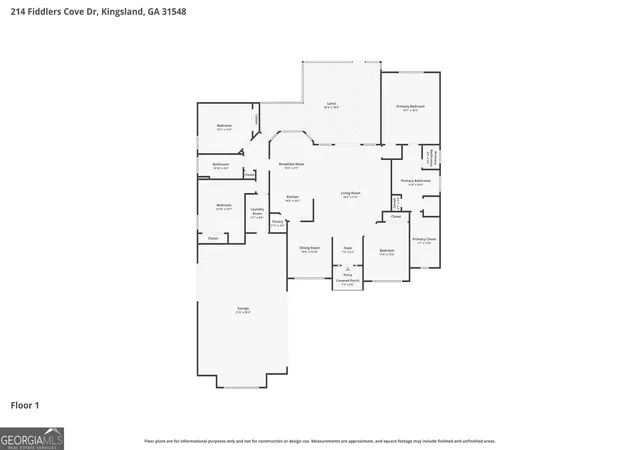 Homes for sale in Kingsland, GA | 214 Fiddlers Cove Dr, Kingsland, GA 31548 | MLS# 10789456
