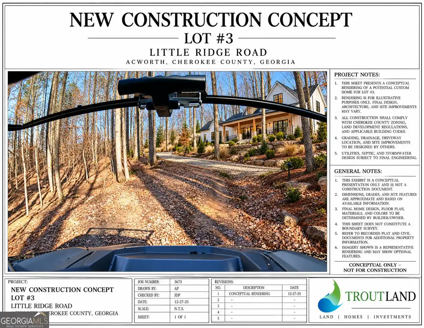 Photo 1 of Land for sale at 6137 Little Ridge Rd #LOT 3, Acworth, GA 30102 | MLS# 10240911 | Listing updated on 2026-10-06