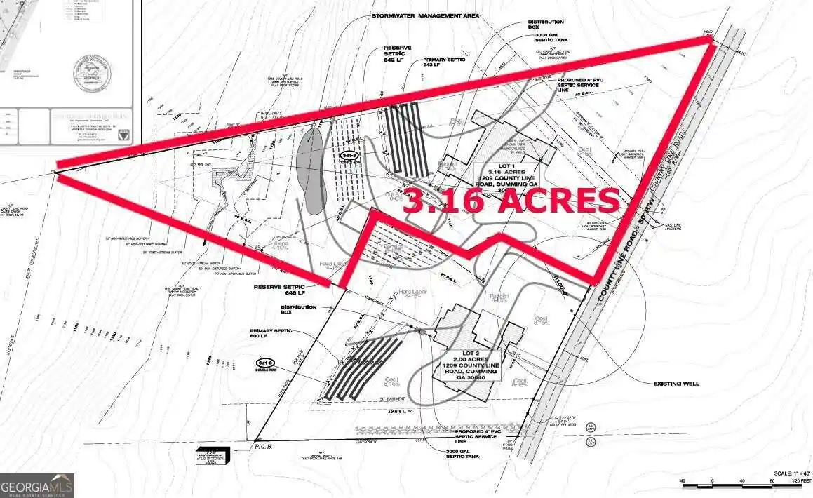 Land for sale at 1209-1 County Line Rd, Cumming, GA 30040 | MLS# 10867342