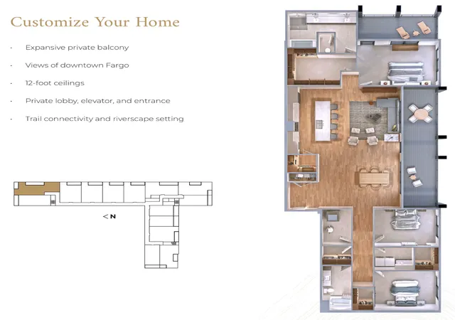 Photo 2 of Condo for sale at 505 Oak St N #502, Fargo, ND 58102 | MLS# 7006563 | Listing updated on 2026-09-03
