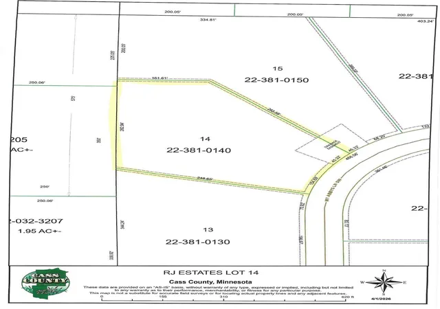 Homes for sale in Pequot Lakes, MN | Tbd Lot 14 My Abbys Way Lane Sw, Pequot Lakes, MN 56472 | MLS# 7047426