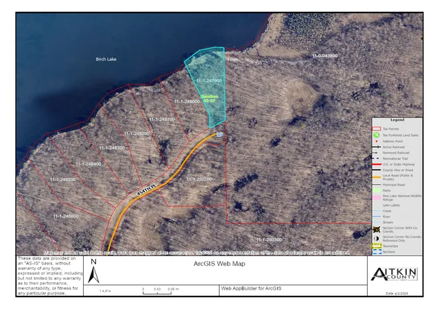 Photo 2 of Land for sale at Lot 1 454th Place, Aitkin, MN 56431 | MLS# 7048265 | Listing updated on 2026-09-04