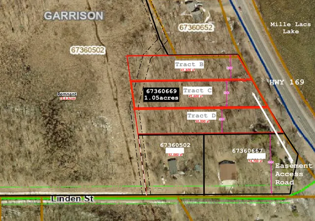 Photo 3 of Land for sale at Tract C Linden St, Garrison, MN 56450 | MLS# 7050941 | Listing updated on 2026-08-14