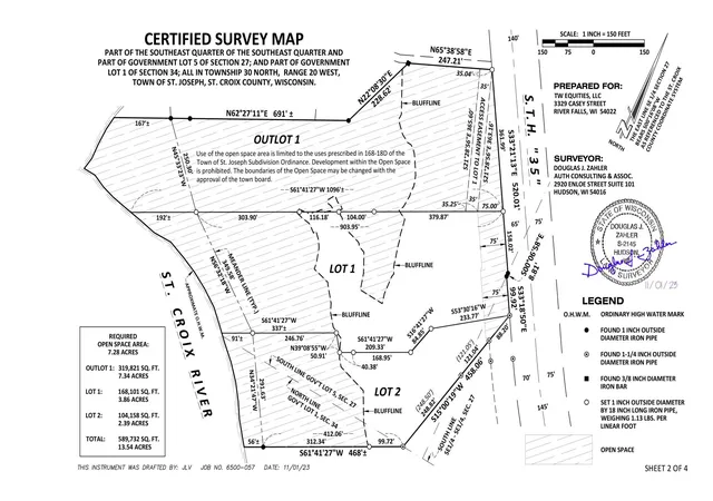 Photo 3 of Land for sale at Xxxx 132nd Lot #1, Saint Joseph Twp, WI 54016 | MLS# 7076533 | Listing updated on 2026-05-20