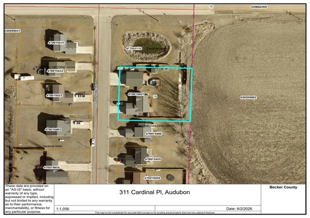 54th image of 311 Cardinal Pl, Audubon, MN 56511 | MLS# 7086919