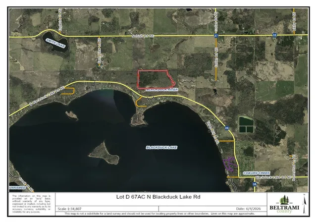 3rd image of Lot D 67Ac N Blackduck Lake Rd, Hines, MN 56647 | MLS# 7087255