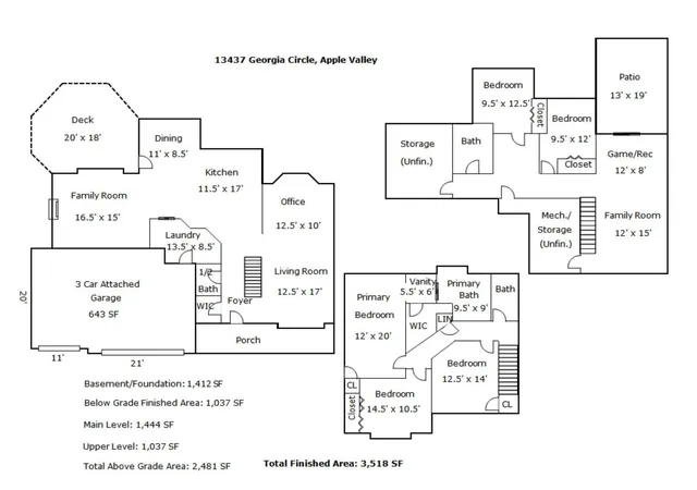 51st image of 13437 Georgia Cir, Saint Paul, MN 55124 | MLS# 7089159