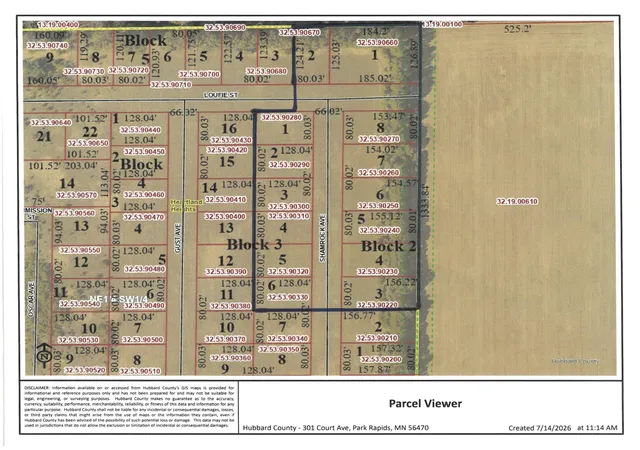 Photo 1 of Land for sale at Block 2 Lot 8 Shamrock Ave, Park Rapids, MN 56470 | MLS# 7109561 | Listing updated on 2026-09-18