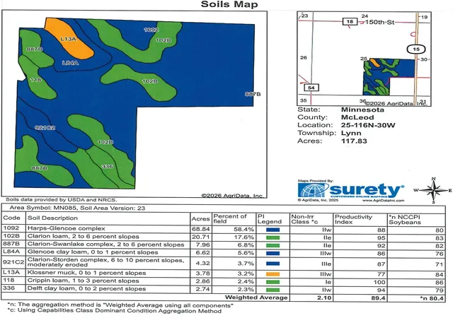 Photo 3 of Land for sale at Xxx Highway 15 S, Hutchinson, MN 55350 | MLS# 7112703 | Listing updated on 2026-07-21
