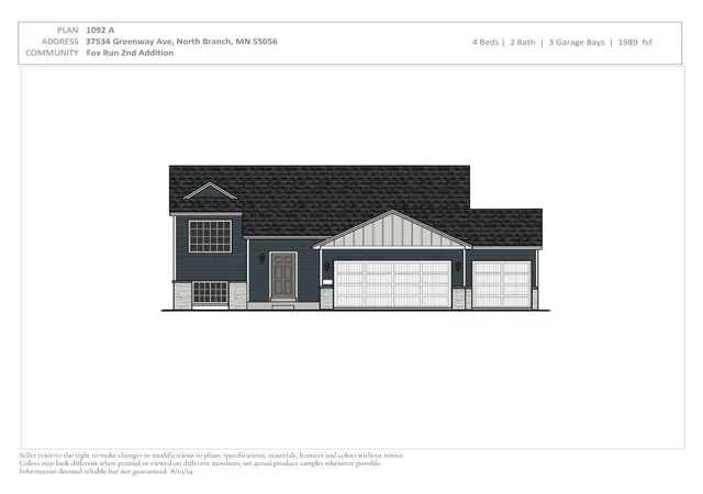 Photo 1 of Sale Pending at 37534 Greenway Ave, North Branch, MN 55056 | MLS# 7125054 | Listing updated on 2026-08-11