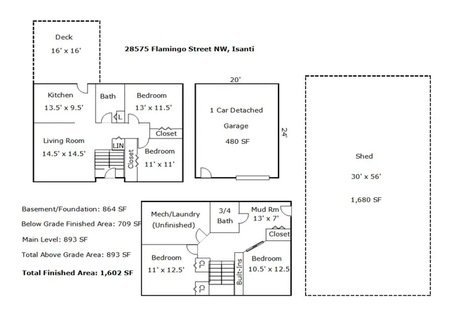 33rd image of 28575 Flamingo St Nw, Isanti, MN 55040 | MLS# 7128547