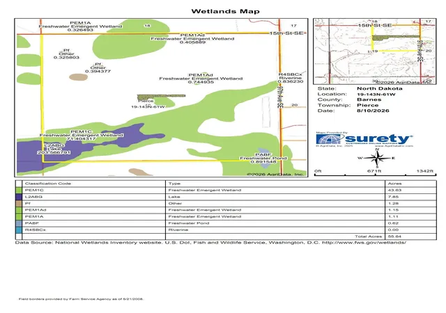 Photo 30 of Land for sale at Tbd 15 St Se Lot 1, Wimbledon, ND 58492 | MLS# 7128979 | Listing updated on 2026-08-18