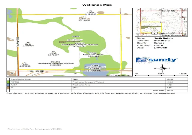 Photo 46 of Land for sale at Tbd 16 St Se Lot 3, Wimbledon, ND 58492 | MLS# 7128991 | Listing updated on 2026-08-18
