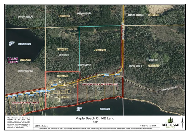 Photo 2 of Land for sale at Tbd Maple Beach Ct Ne, Bemidji, MN 56601 | MLS# 7134132 | Listing updated on 2026-08-31
