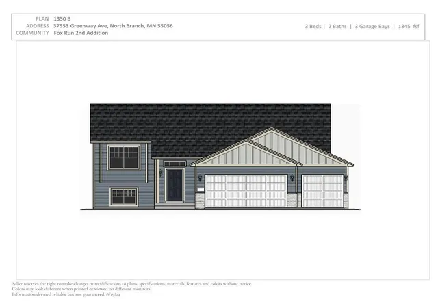 Photo 1 of Single family home for sale at 37553 Greenway Ave, North Branch, MN 55056 | MLS# 7136678 | Listing updated on 2026-09-02