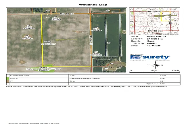 Photo 4 of Land for sale at Tbd 46 St SE Lot 2, Alice, ND 58031 | MLS# 7156330 | Listing updated on 2026-10-08